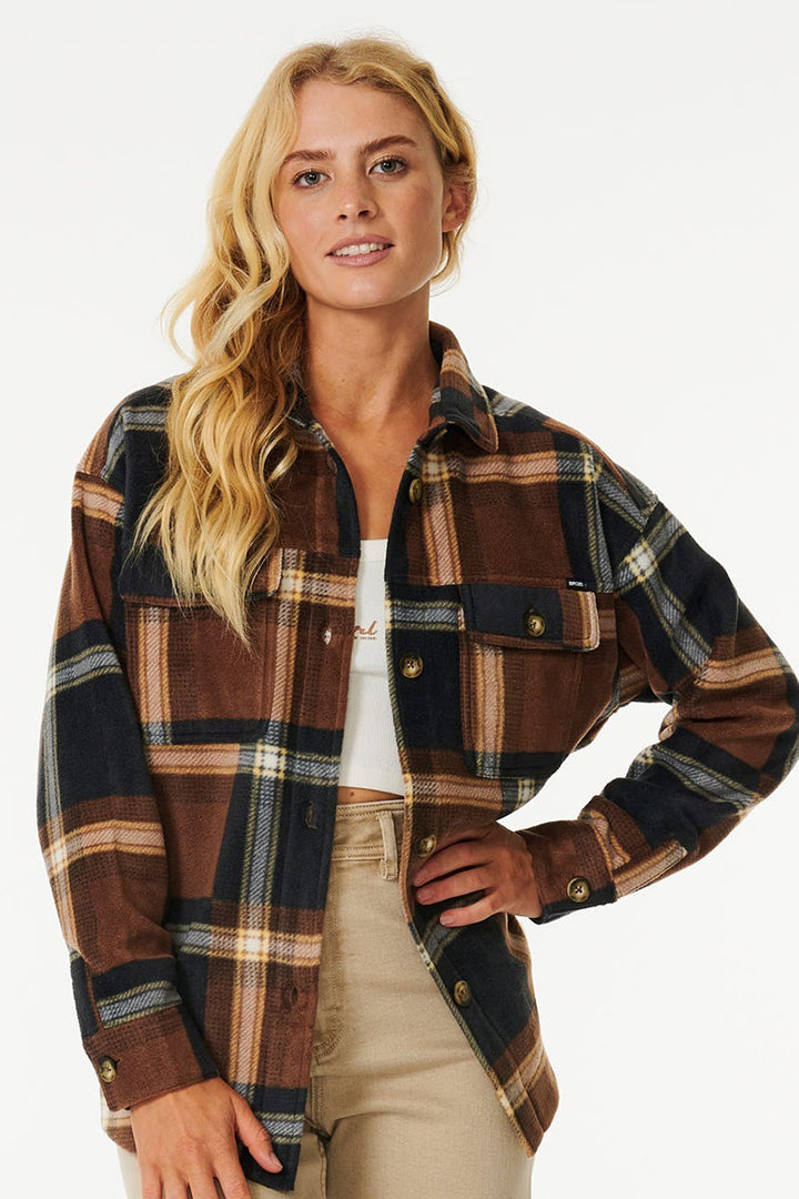 Rip Curl - Sun Club Flannel Shirt in Brown