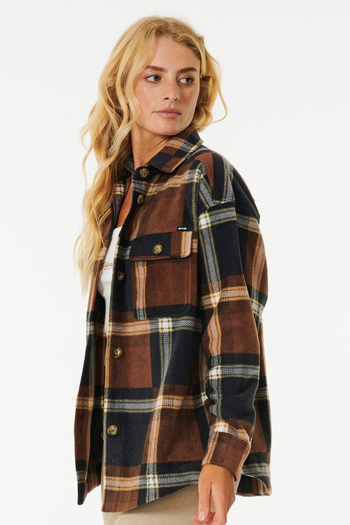 Rip Curl - Sun Club Flannel Shirt in Brown