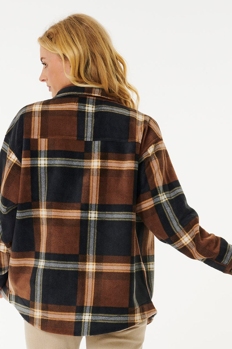 Rip Curl - Sun Club Flannel Shirt in Brown