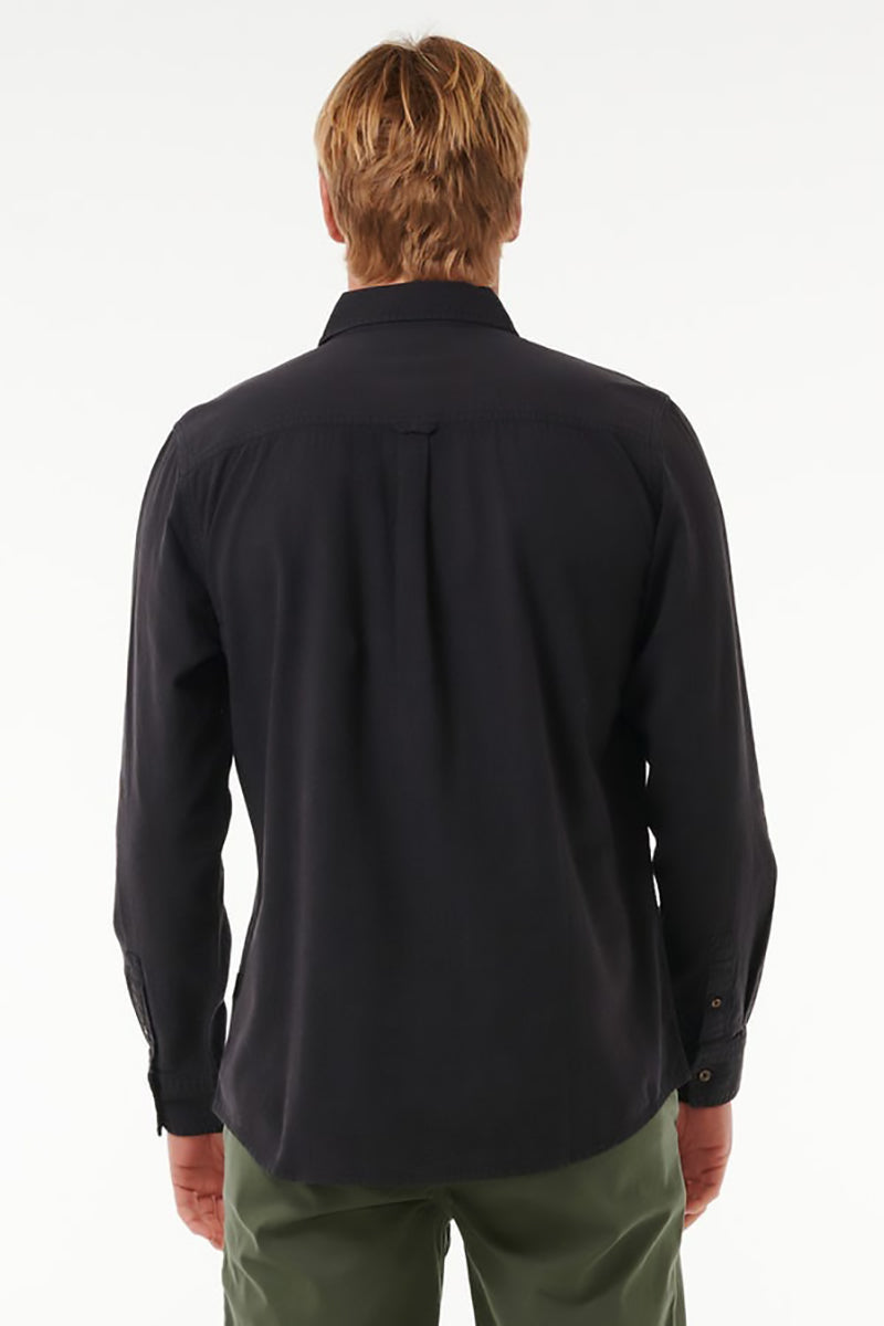 Rip Curl - Classic Surf Washed Long Sleeve Shirt in Black