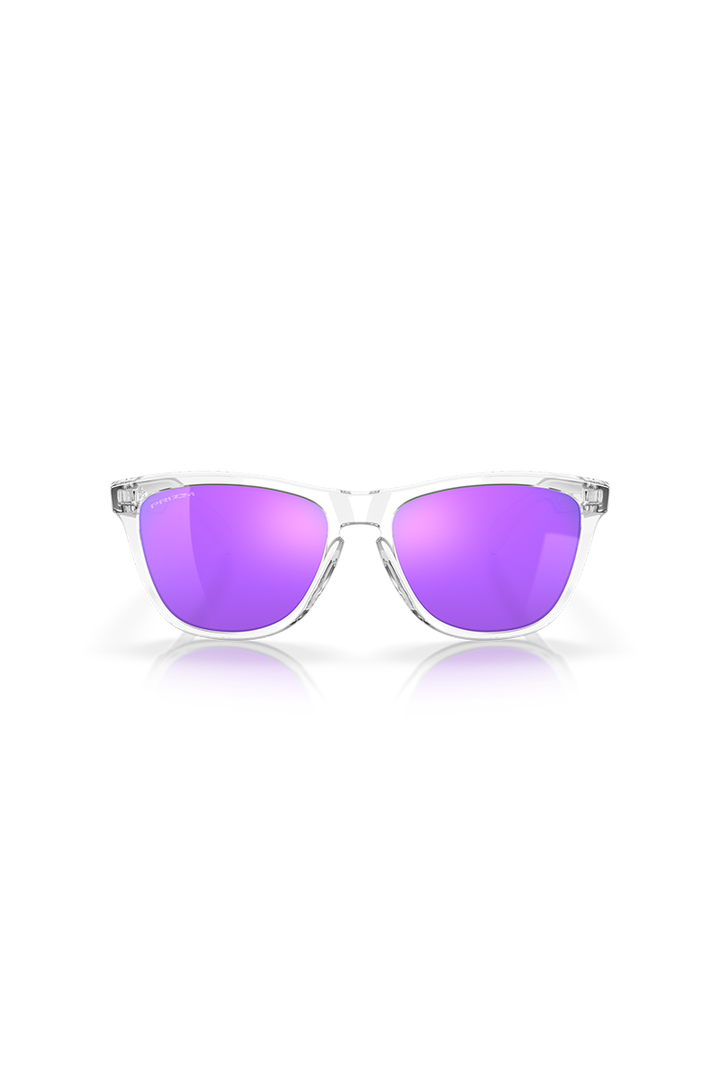 Oakley - Frogskins™ in Polished Clear Frames with Prizm Violet Lenses - OO9013-H755