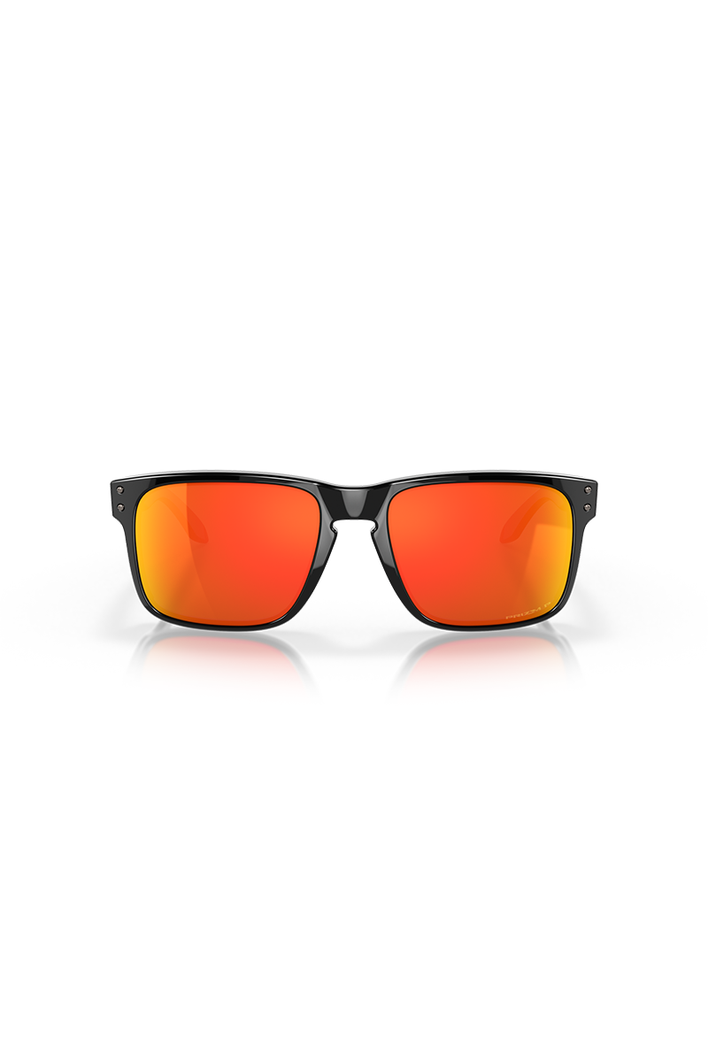 Oakley - Holbrook™ in Polished Black Frames with Prizm Ruby Polarized Lenses OO9102-F155