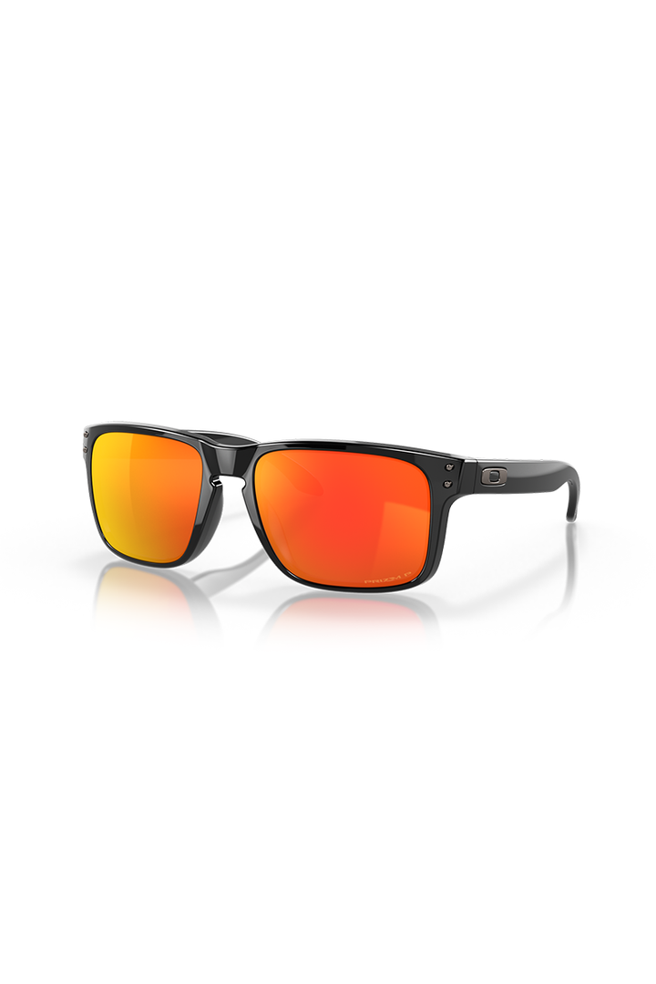 Oakley - Holbrook™ in Polished Black Frames with Prizm Ruby Polarized Lenses OO9102-F155