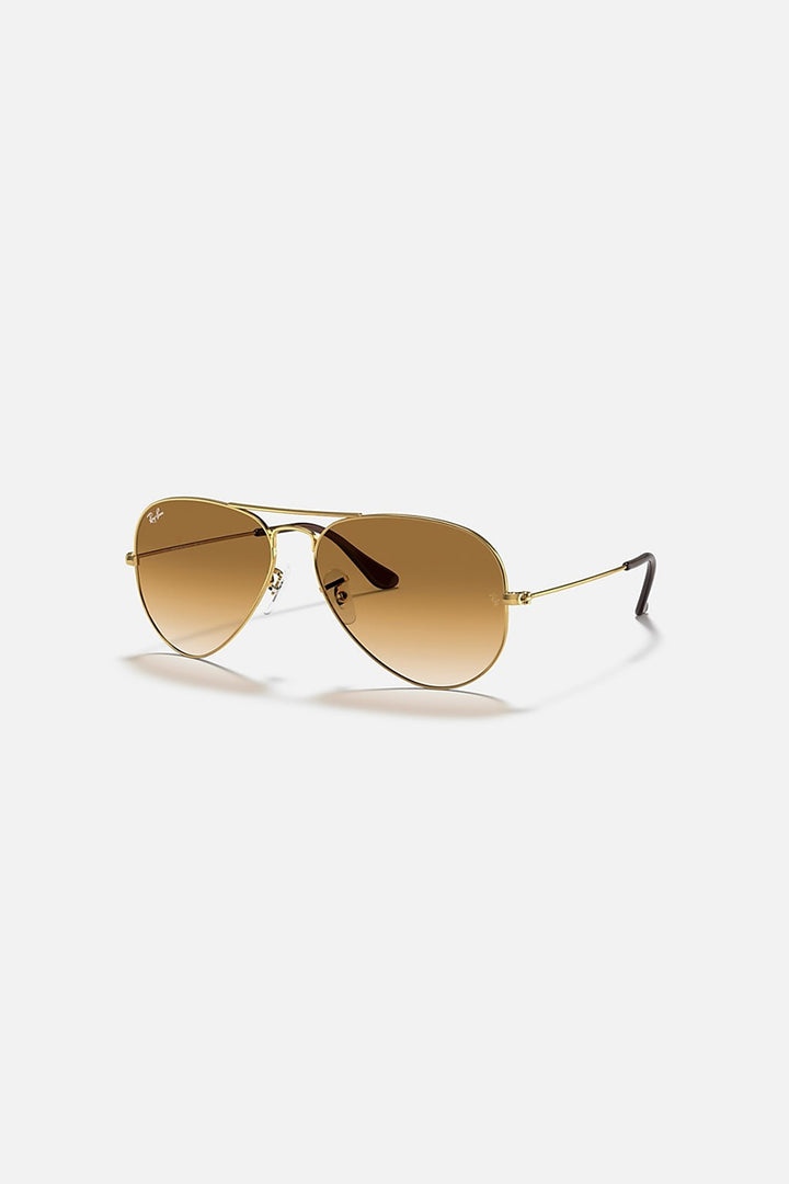 Ray Ban - Aviator Gradient in Polished Gold Frames with Clear Brown Gradient Lenses - 0RB3025001/5158