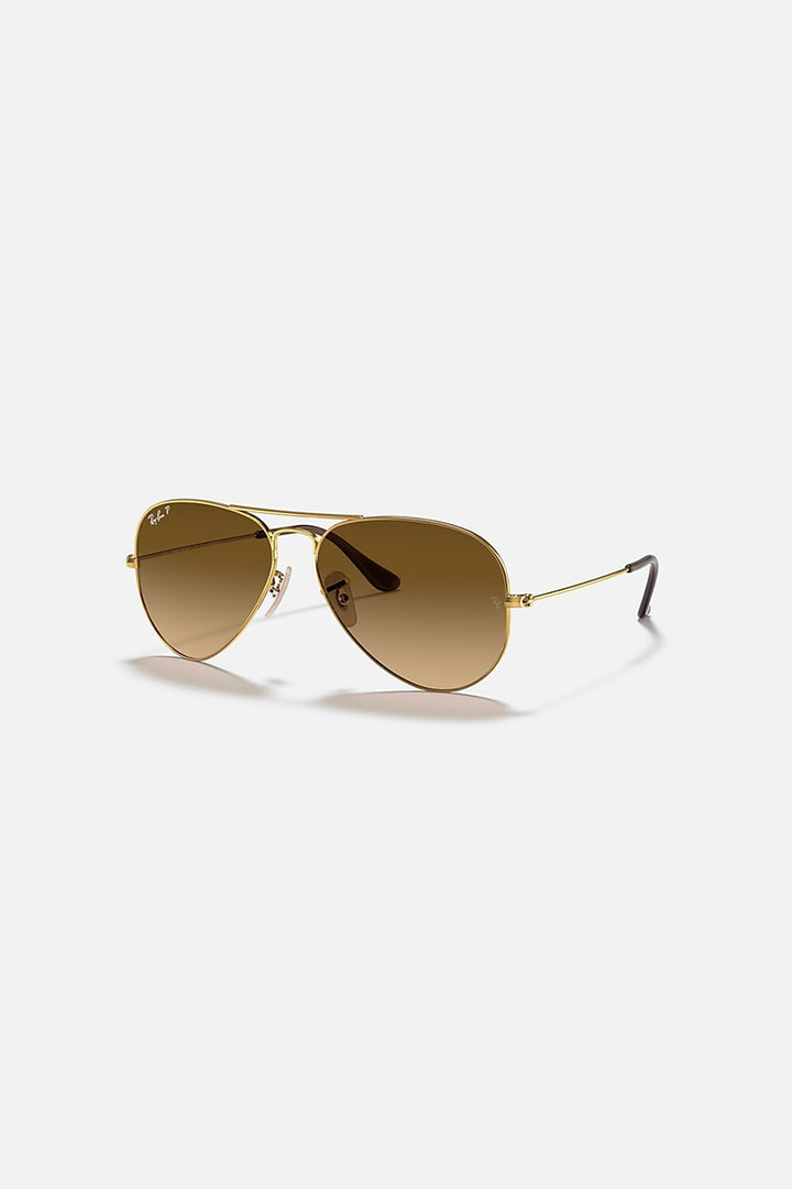 Ray Ban - Aviator Arista in Polished Gold Frames with Brown Gradient Lenses - 0RB3025001/M258