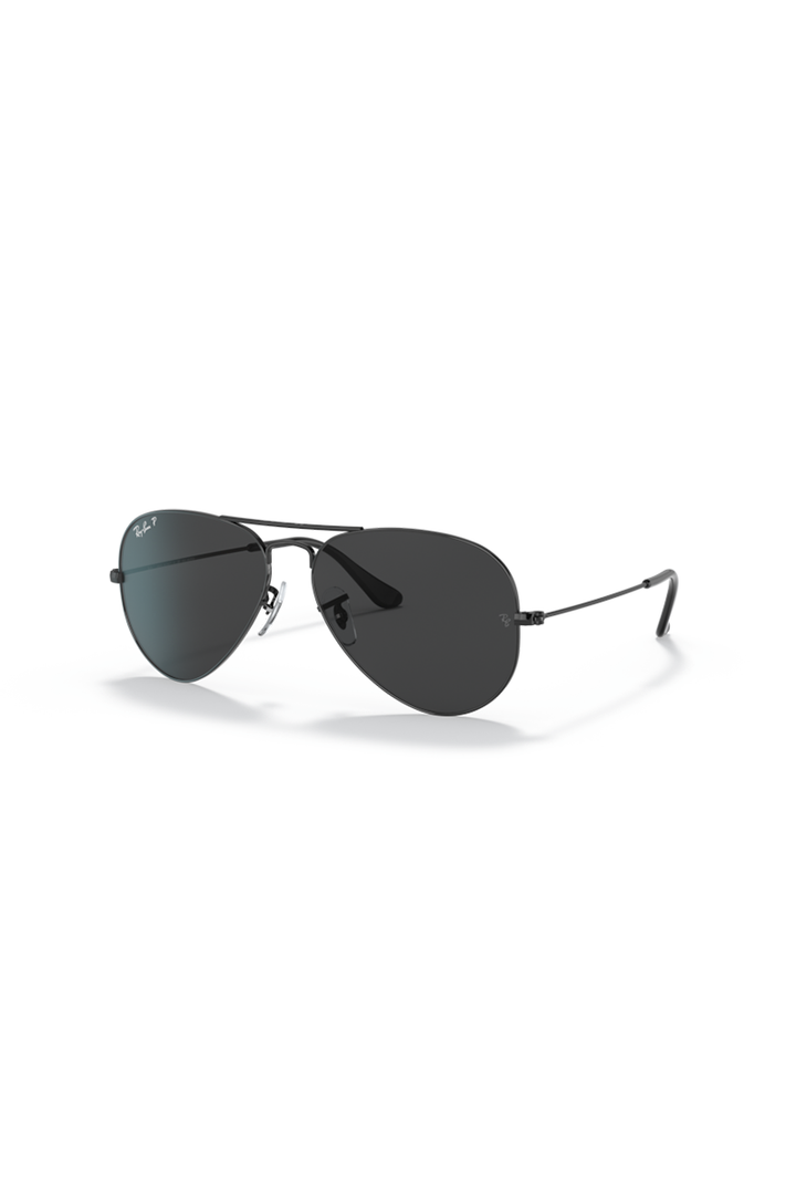 Ray Ban - Aviator Large Metal in Black size 58 with Black Polarized Crystal Lenses - 0RB3025002/4858