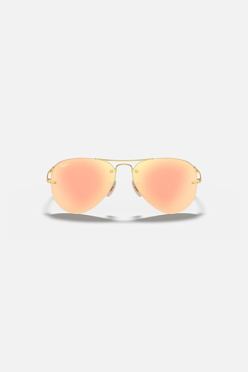 Ray Ban - RB3449 in Polished Gold Frames with Bronze Mirror Lenses - 0RB3449001/2Y59