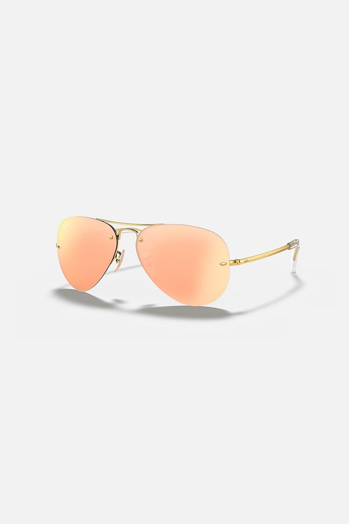 Ray Ban - RB3449 in Polished Gold Frames with Bronze Mirror Lenses - 0RB3449001/2Y59