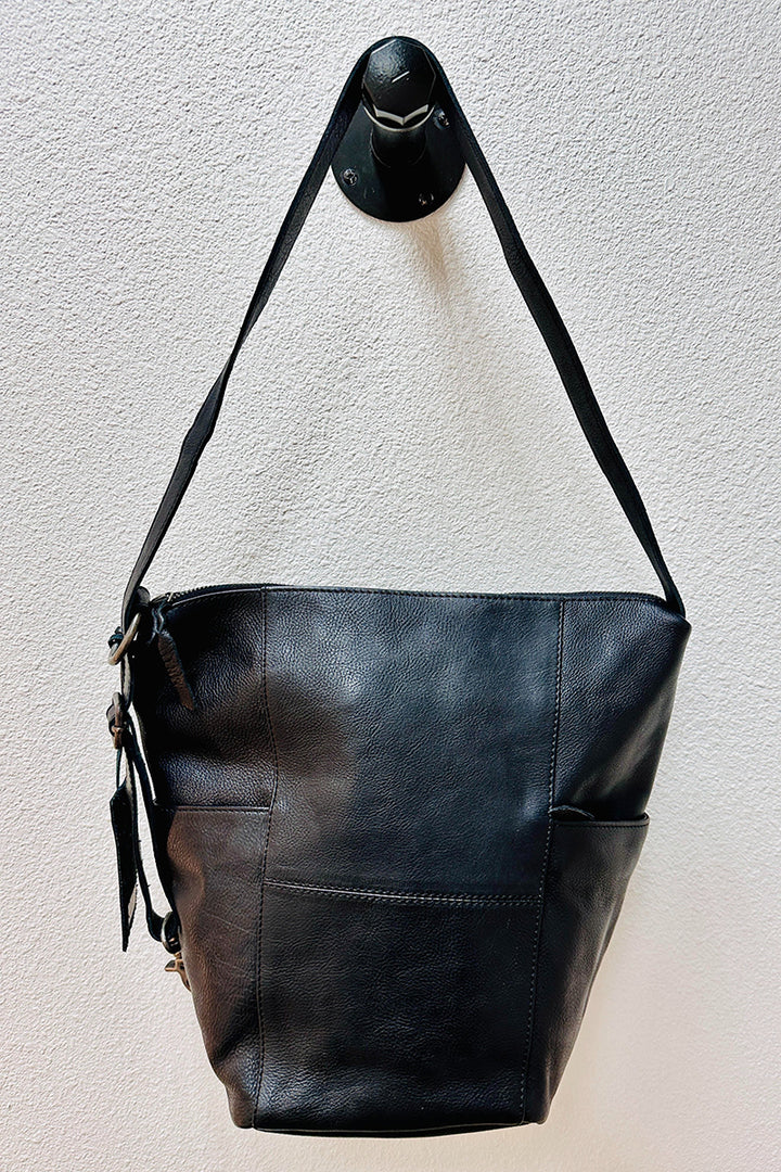 Rock Paper Scissors - "Gypsy" Convertible Sling Tote in Black