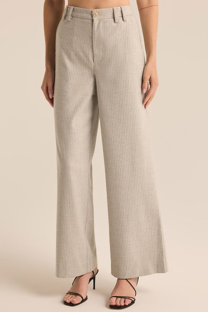 Z Supply - Evette Pinstripe Pant in Sea Salt