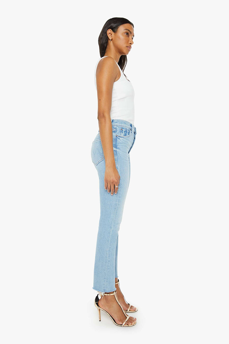 Mother Denim - The Pixie Dazzler Ankle Fray in Ivy League Cowboy