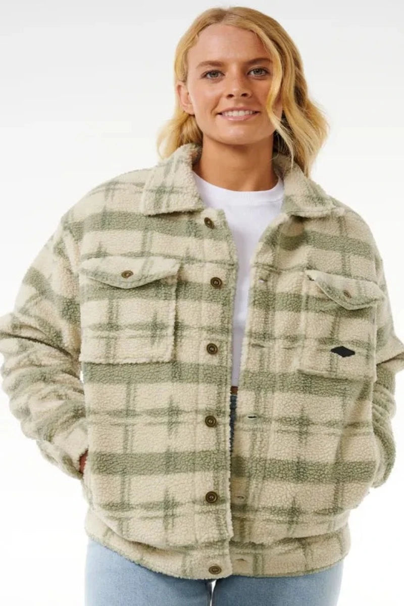 Rip Curl - Sunrise Session Sherpa Jacket in Sage