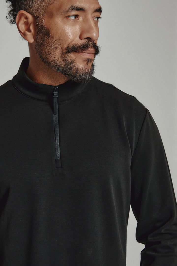 7DIAMONDS - REV™ Quarter-Zip in Black