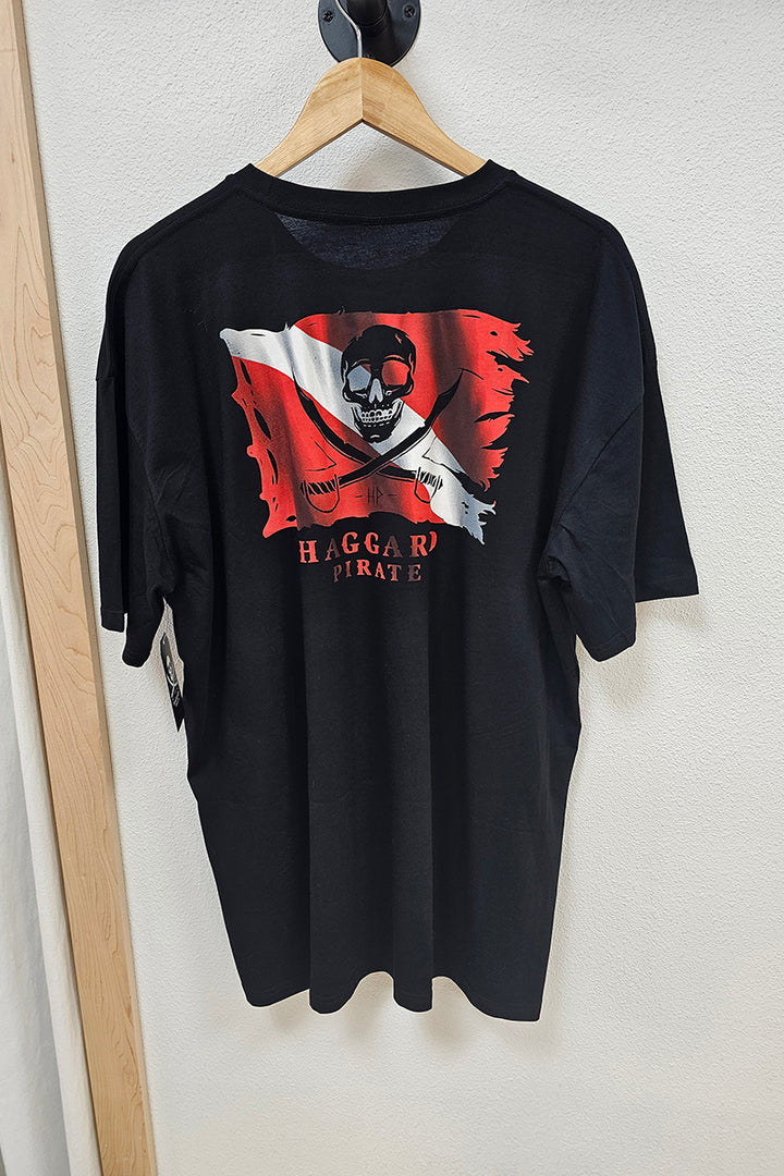 Haggard Pirate - Diver Down Tee in Black