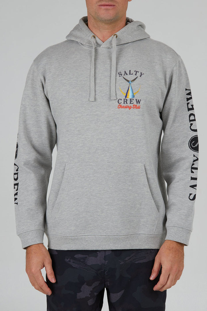 Salty Crew - Tailed Hood Fleece in Grey Heather