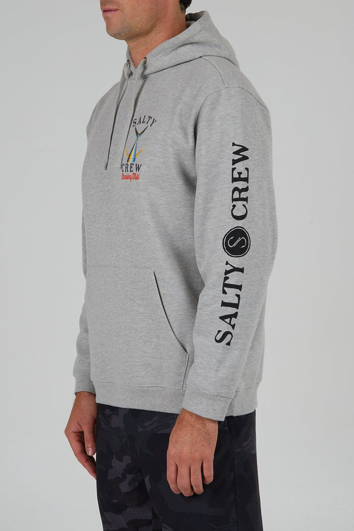 Salty Crew - Tailed Hood Fleece in Grey Heather