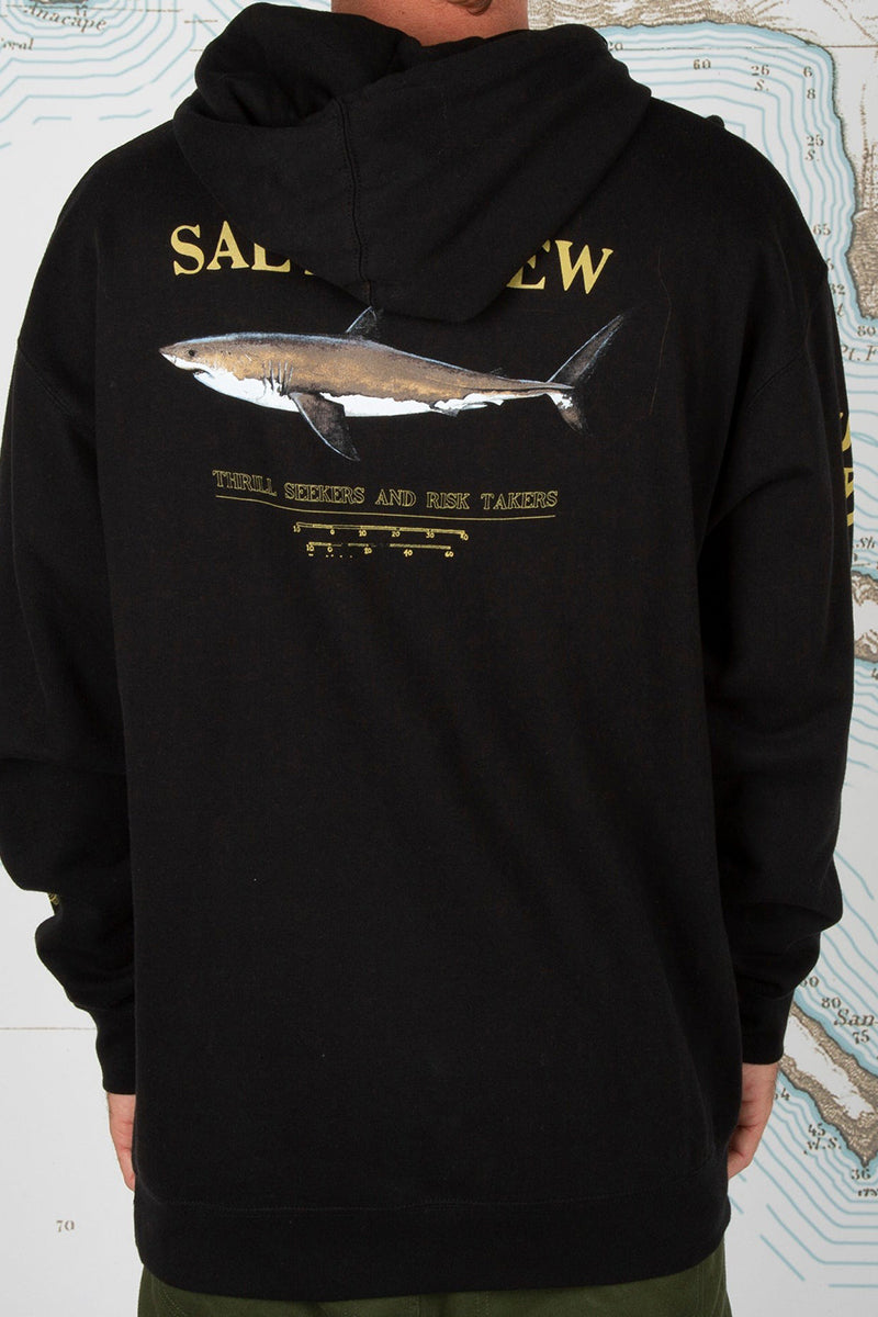 Salty Crew - Bruce Hood Fleece in Black