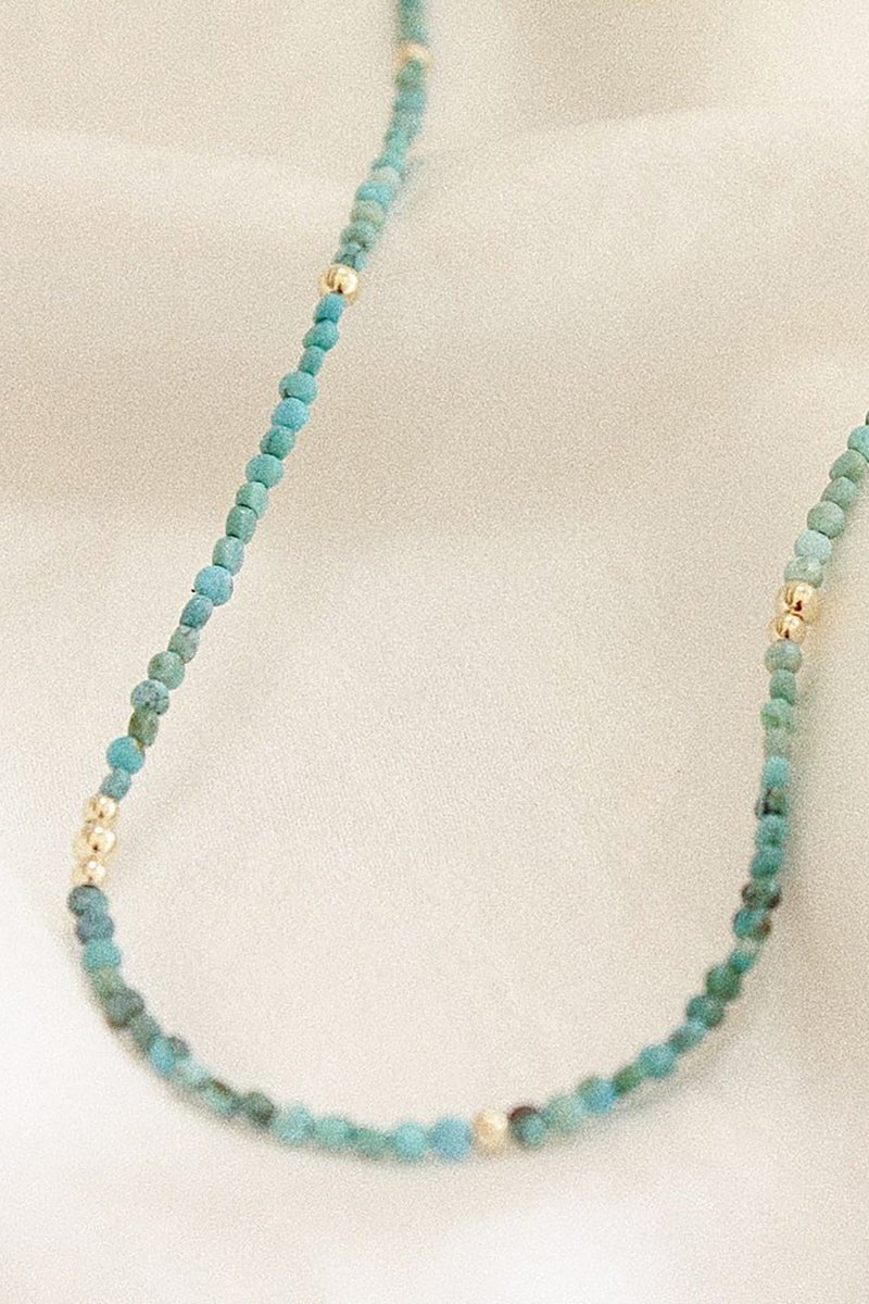 Sea To Seed - Turquoise Collar No. 1 in Gold