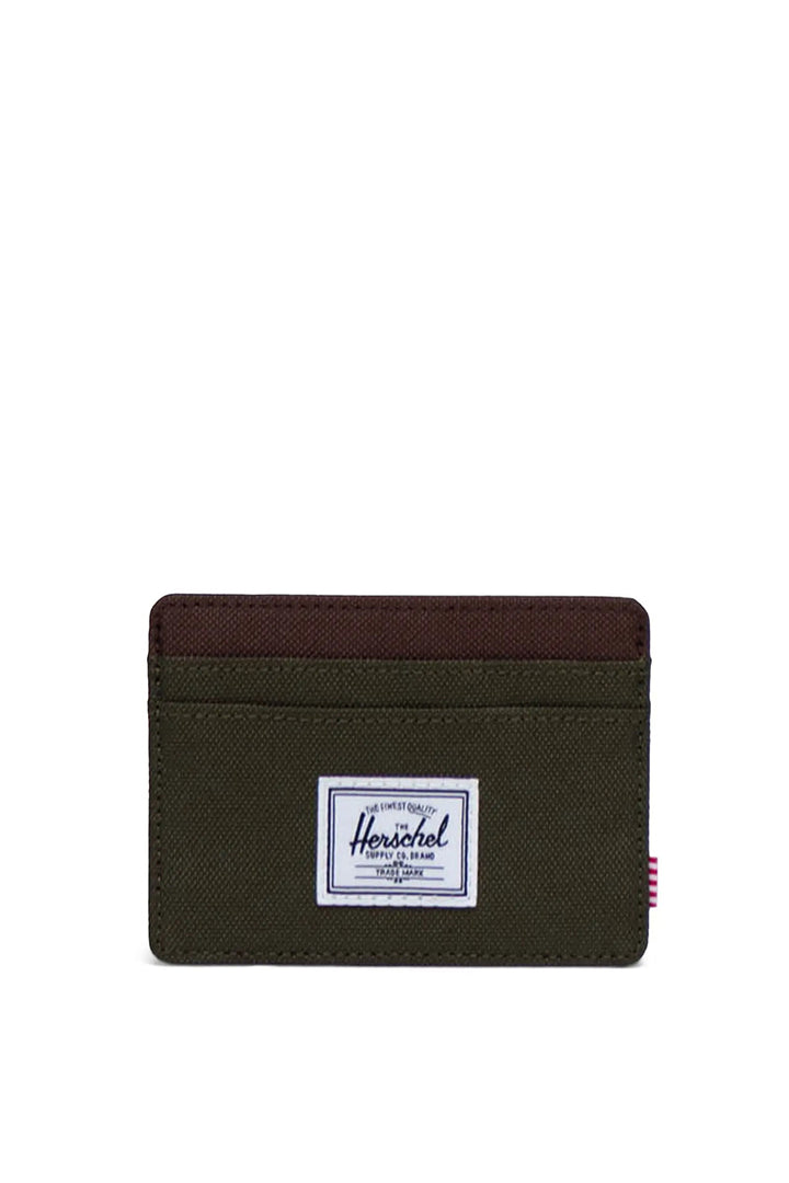 Herschel - Charlie Cardholder Wallet in Ivy Green/Chicory Coffee