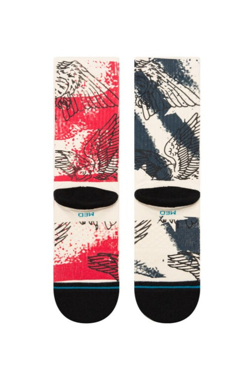 Stance - The United Crew Socks in Red