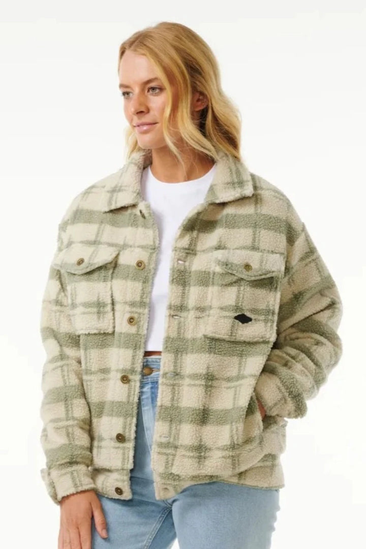 Rip Curl - Sunrise Session Sherpa Jacket in Sage