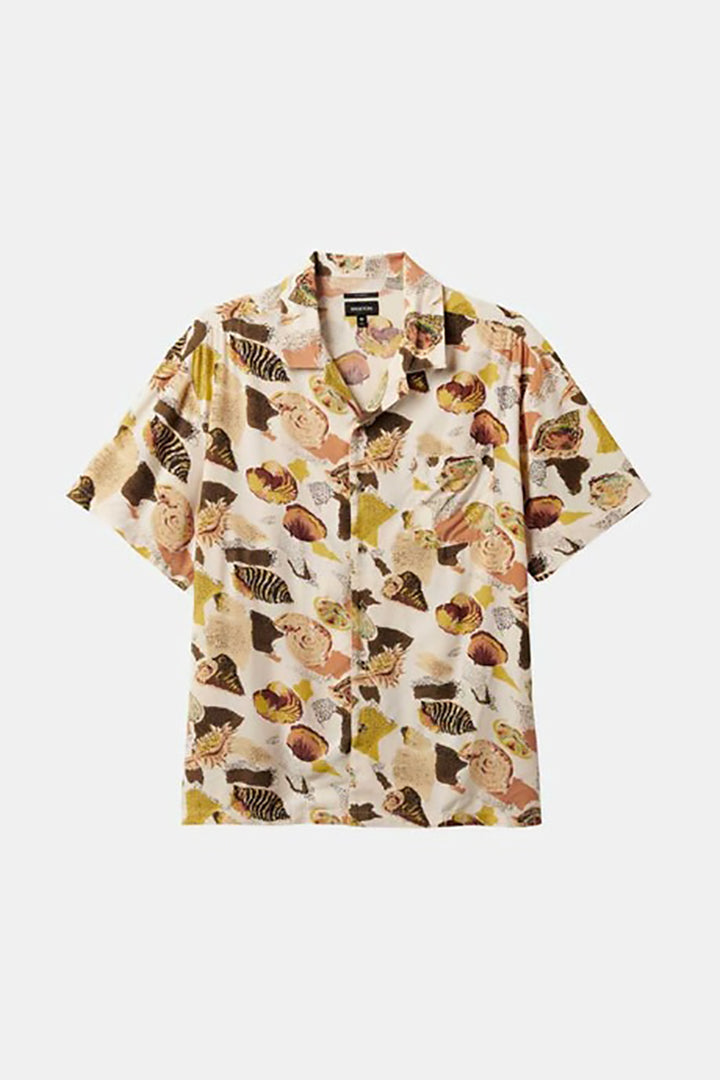 Brixton - Bunker Reserve Short Sleeve Camp Shirt in Multi Color Shell