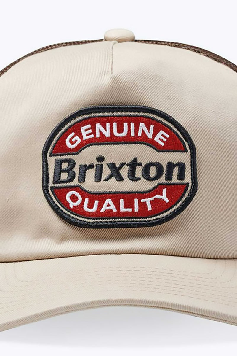 Brixton - Keaton Netplus Trucker Hat in Sand/Sepia