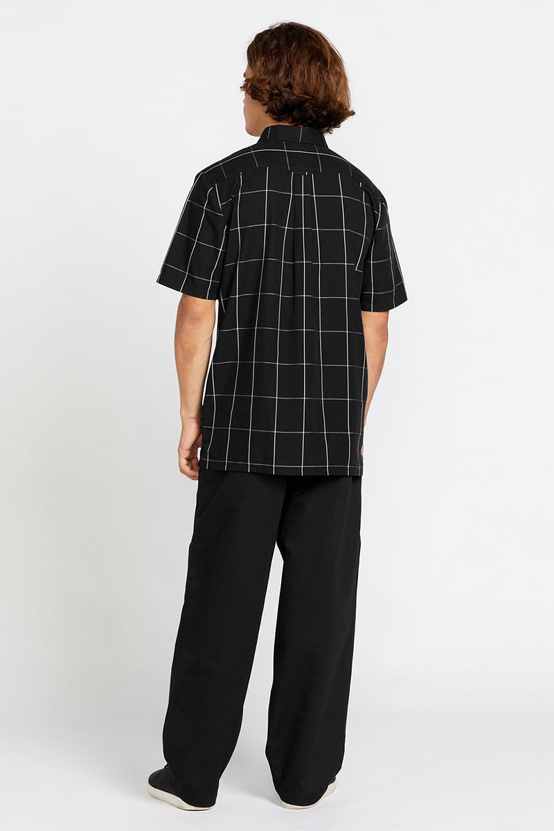 Volcom - Schroff X Volcom Plaid Short Sleeve Shirt in Black