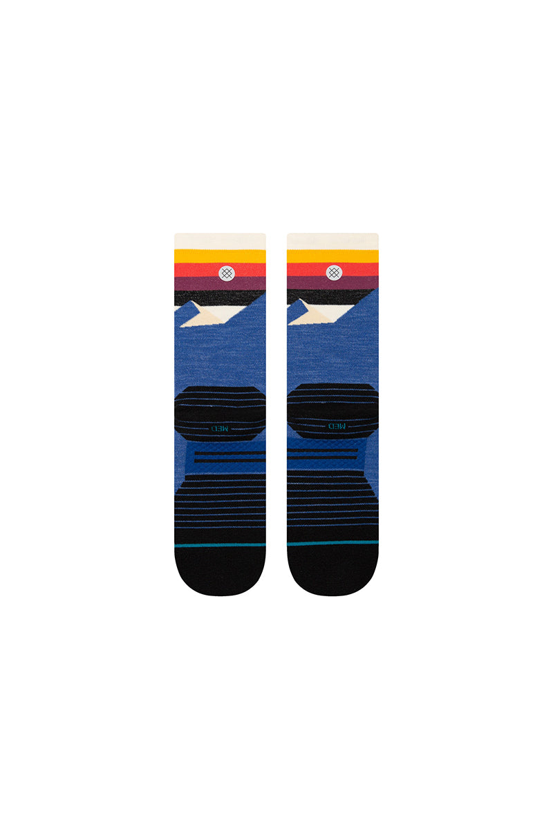 Stance - Stance Performance Wool Hiking Socks Light Cushion in Divided Lines - Blue