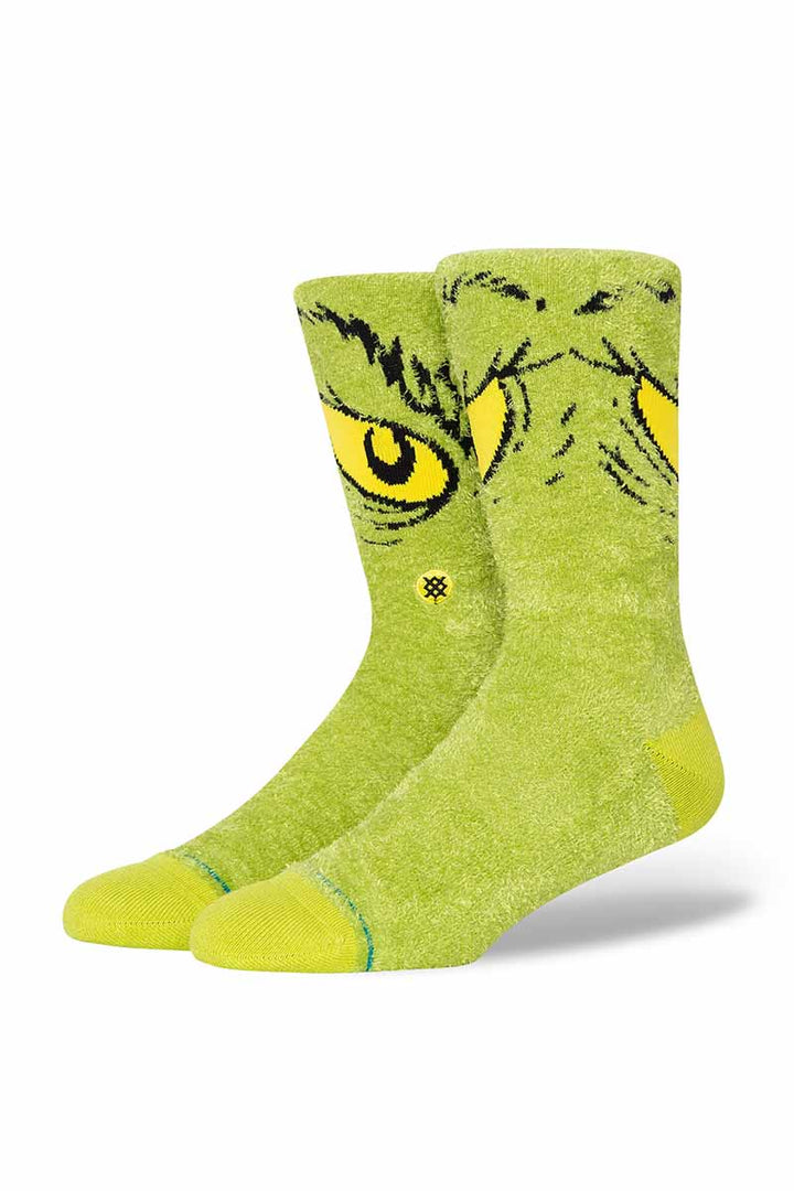 Stance - The Grinch X Stance Da Da Dagrinch Cozy Poly Crew Socks in Green