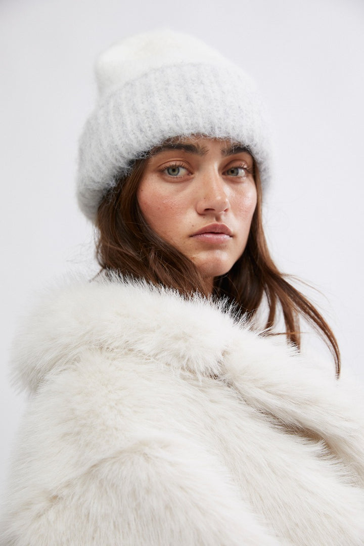 Free People - Forever Fuzzy Beanie in Icing