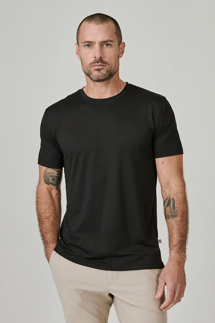 7DIAMONDS - Core™ Crew Neck Tee in Black