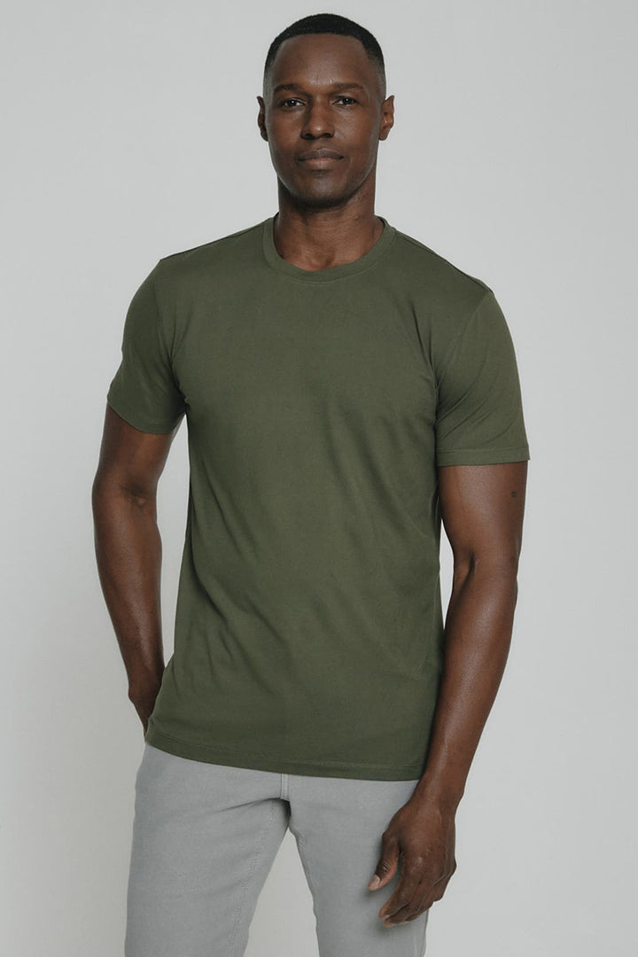 7DIAMONDS - Core™ Crew Neck Tee in Olive