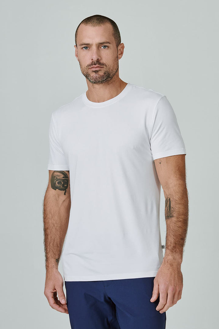 7DIAMONDS - Core™ Crew Neck Tee in White