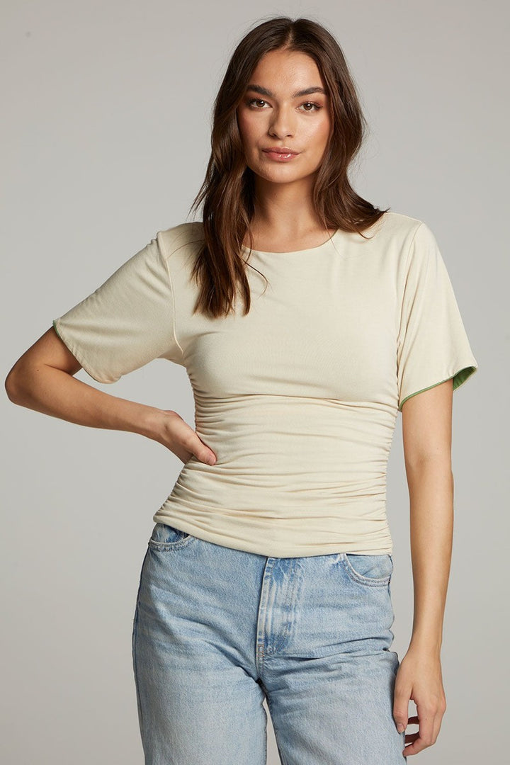 Chaser - Ocala Reversible Top in Whitecap Gray