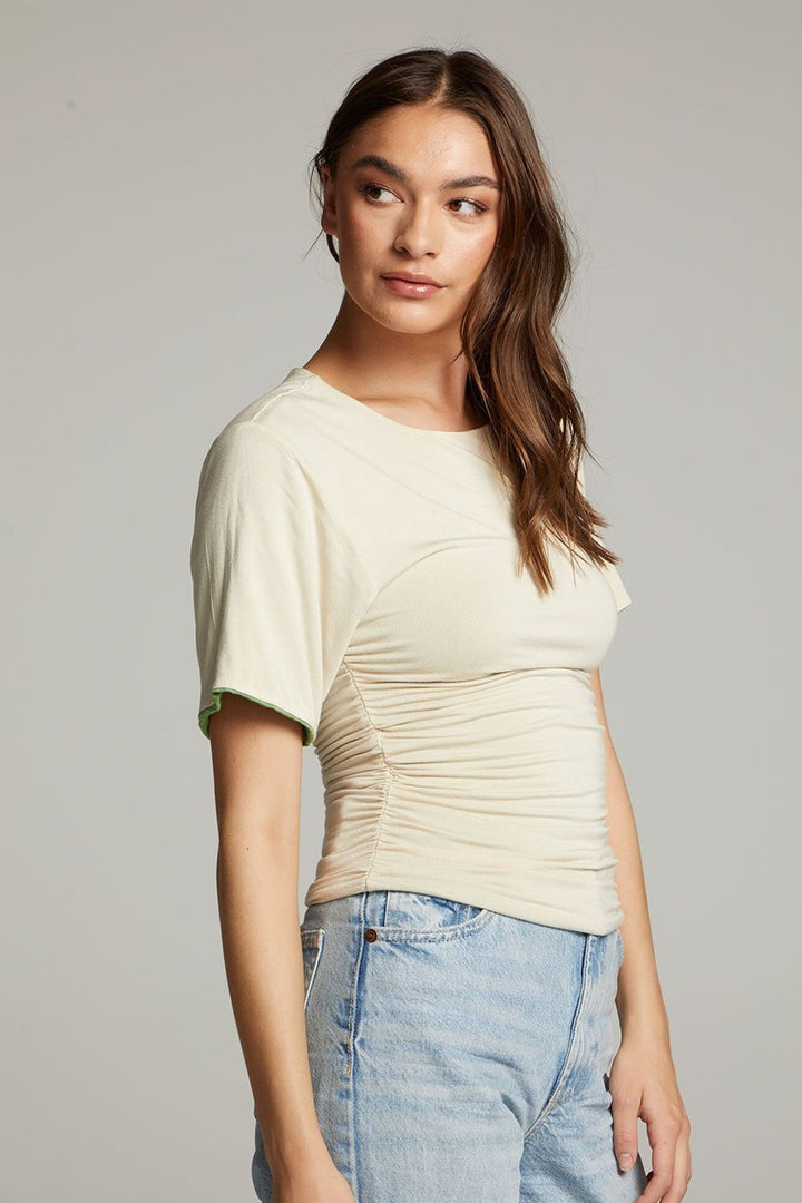 Chaser - Ocala Reversible Top in Whitecap Gray