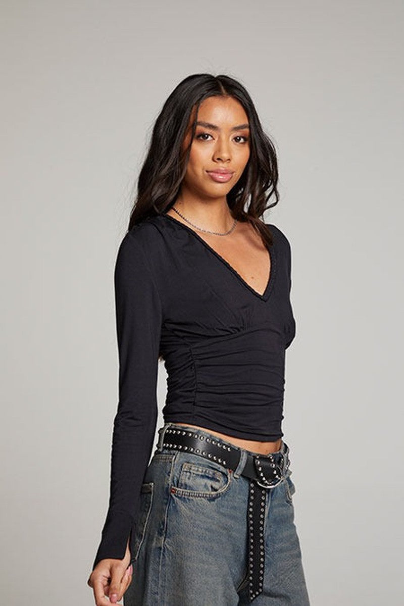 Chaser - Rodeo Long Sleeve in Licorice