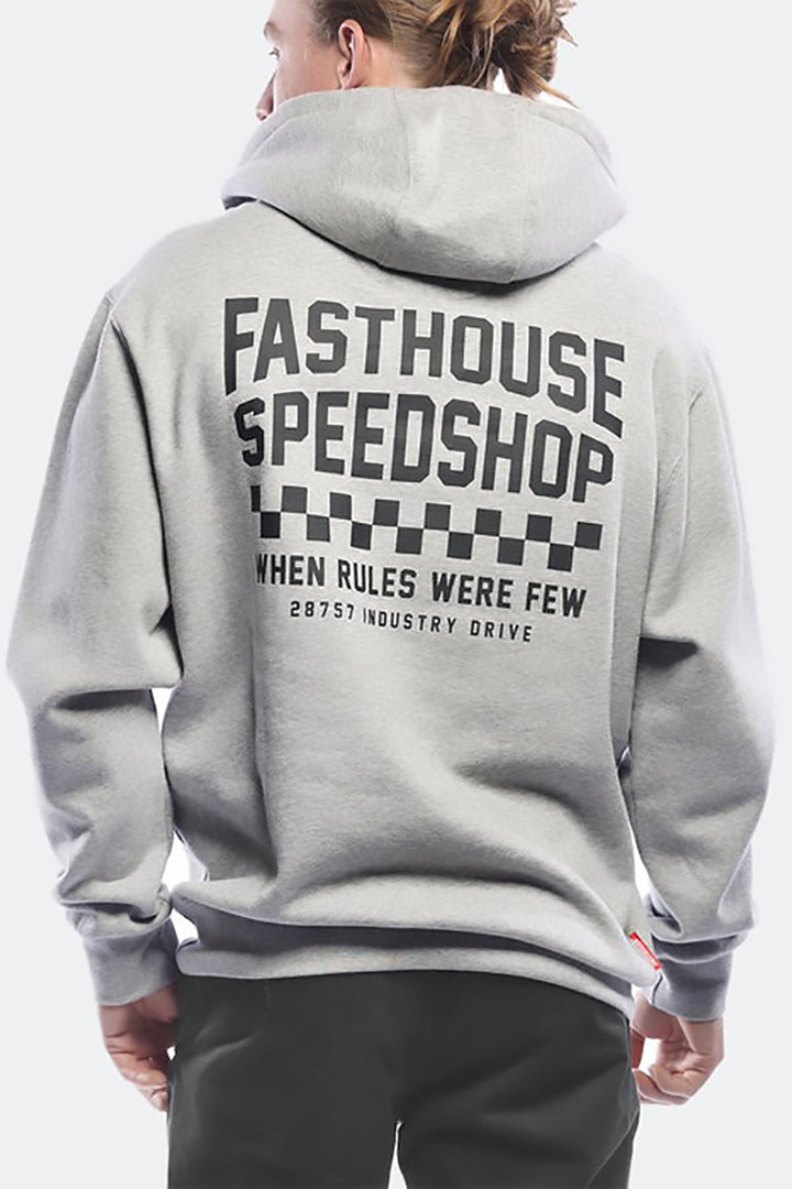 FASTHOUSE - Chalet Hooded Pullover in Heather Gray