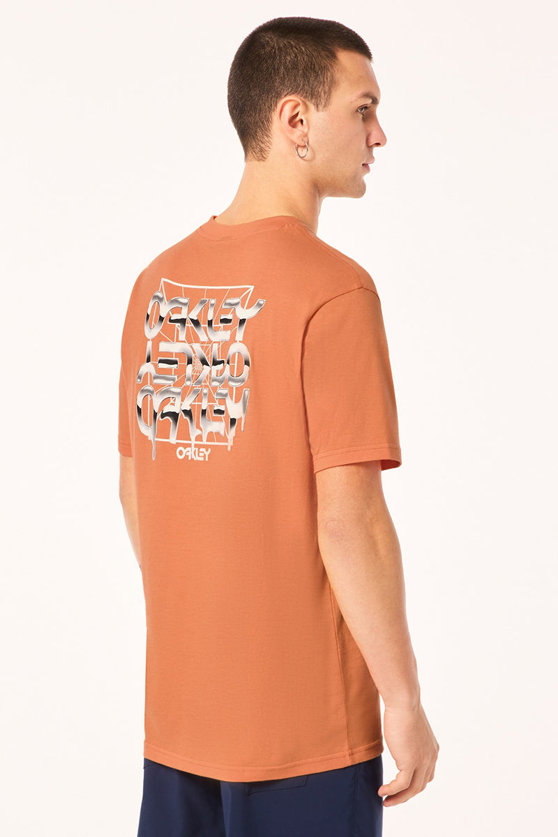 Oakley - Metal Drip Tee in Soft Orange