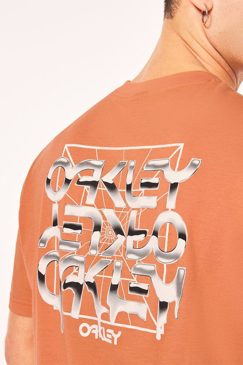 Oakley - Metal Drip Tee in Soft Orange