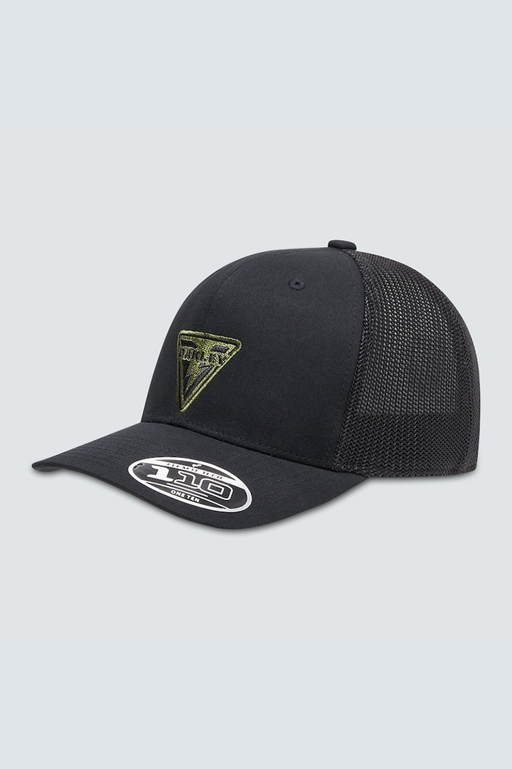 Oakley - Si Logo Snapback Hat in Black/Dark Brush Logo