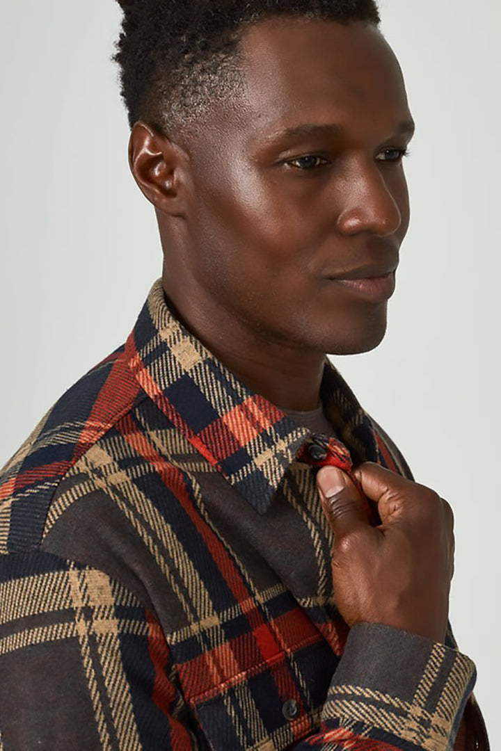 7DIAMONDS - Generation™ Plaid Shirt in Denim