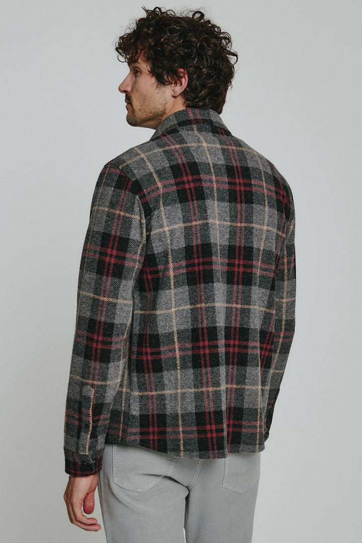 7DIAMONDS - Generation™ Plaid Shirt in Charcoal