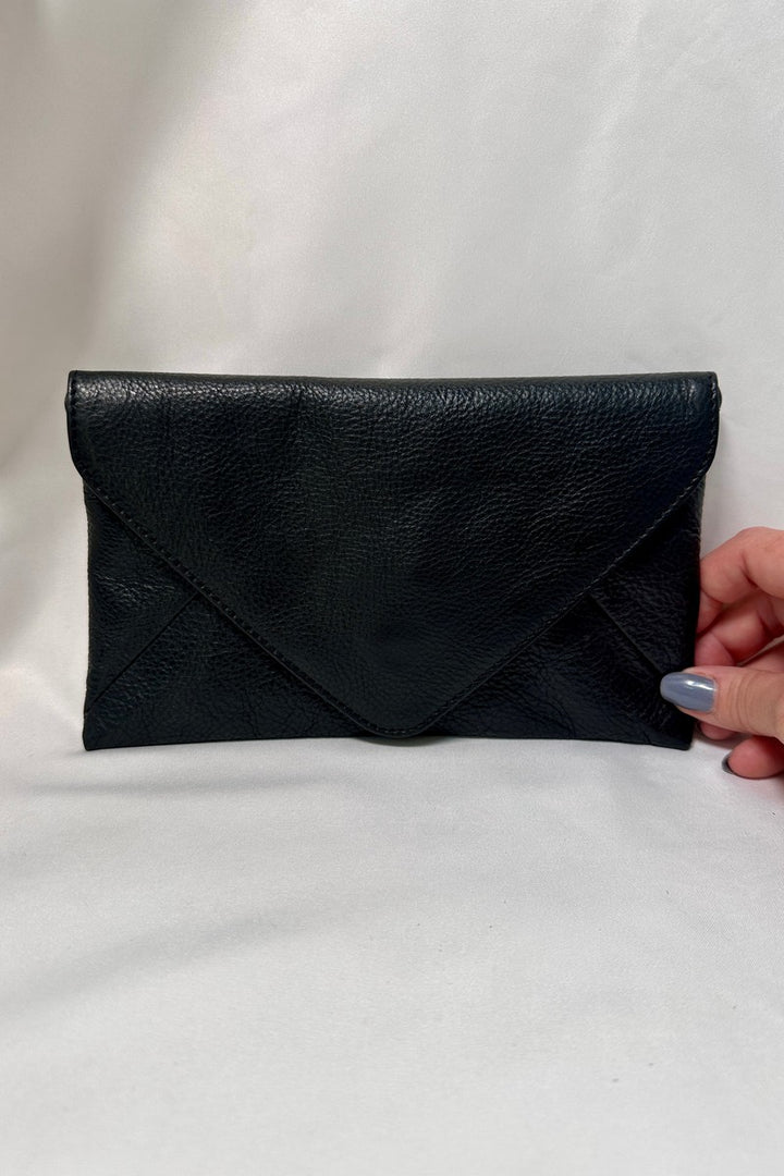 Rock Paper Scissors - "Bella" Envelope Clutch Wallet in Black