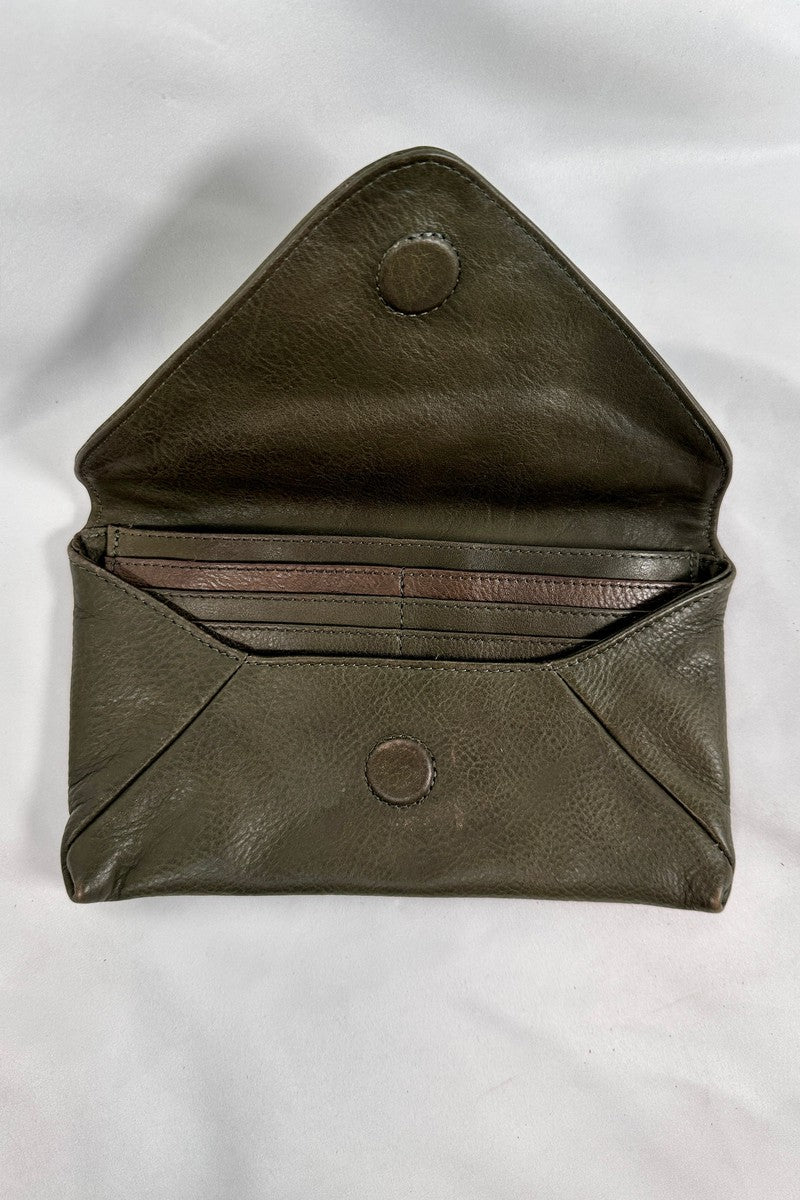 Rock Paper Scissors - "Bella" Envelope Clutch Wallet in Olive