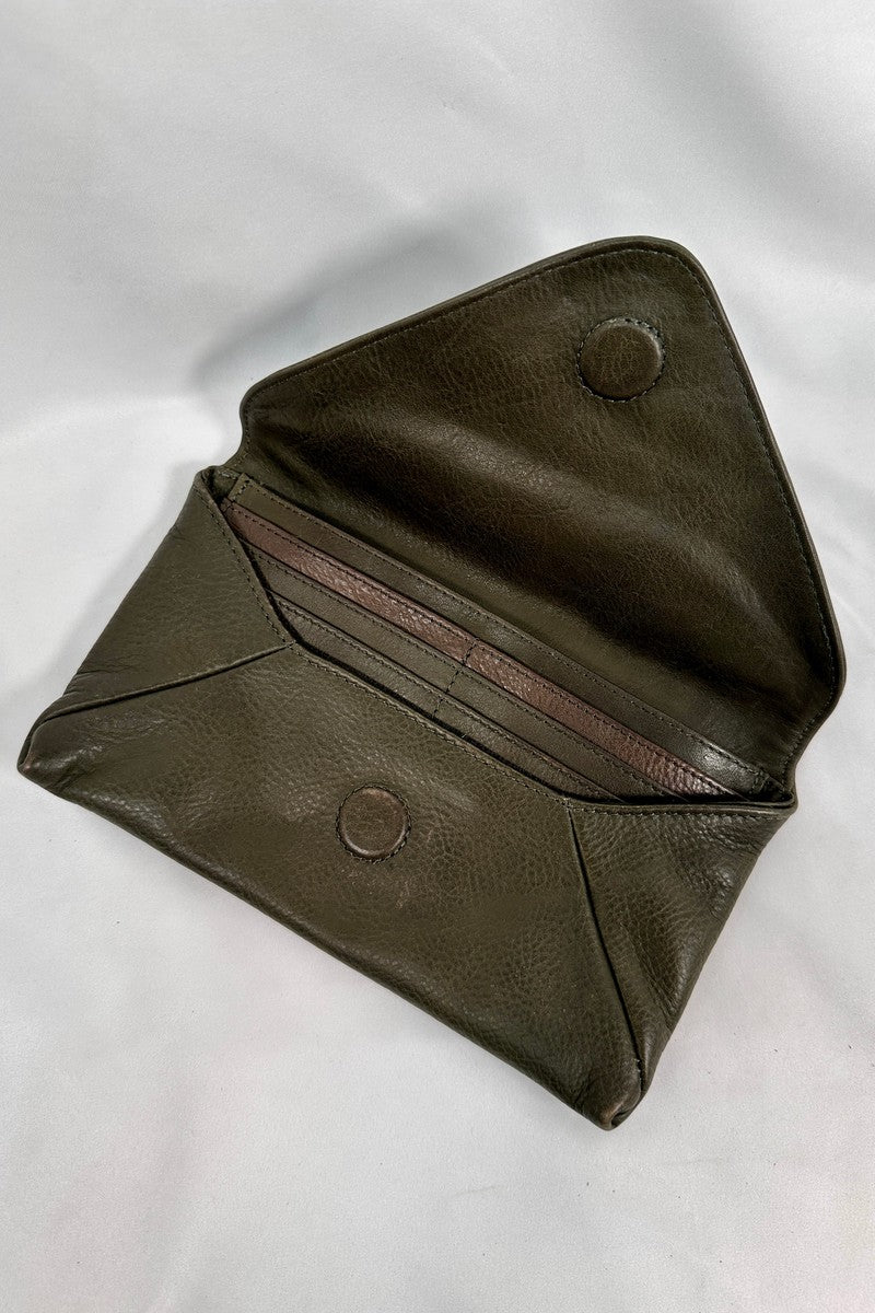 Rock Paper Scissors - "Bella" Envelope Clutch Wallet in Olive