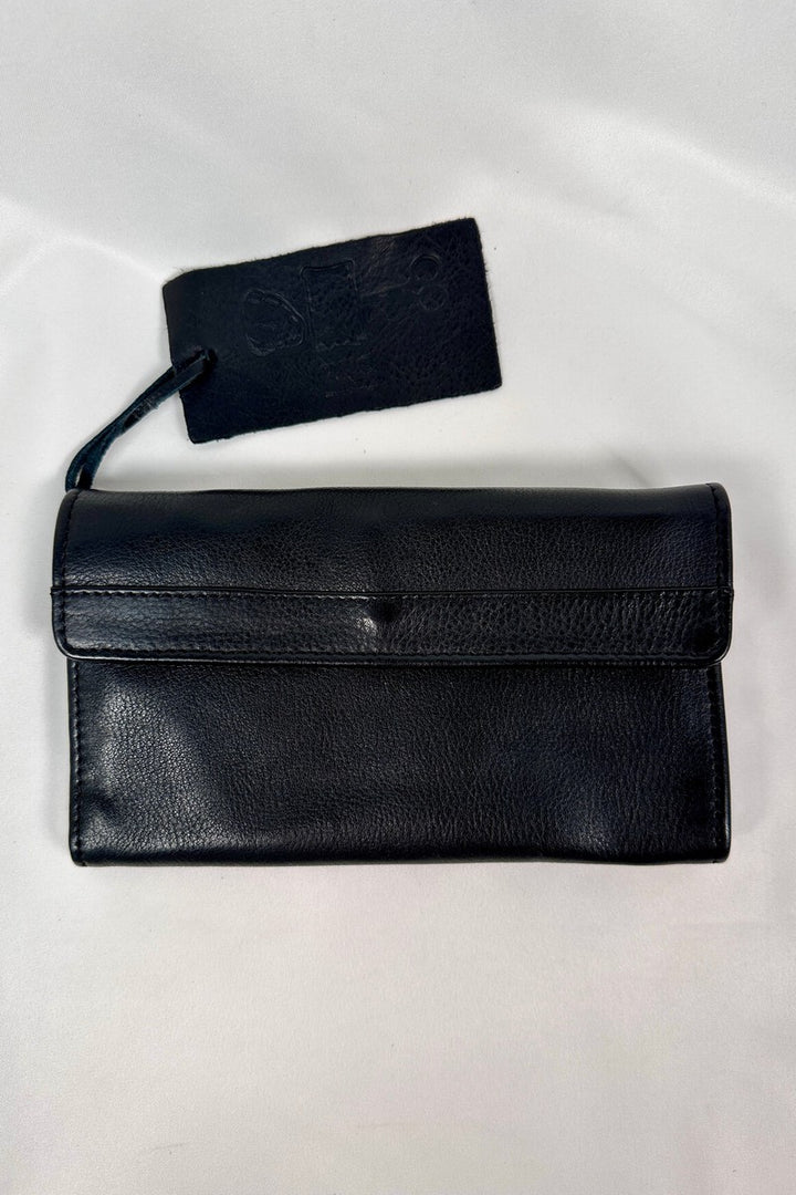 Rock Paper Scissors - "Pound" Snap Clutch Wallet in Black