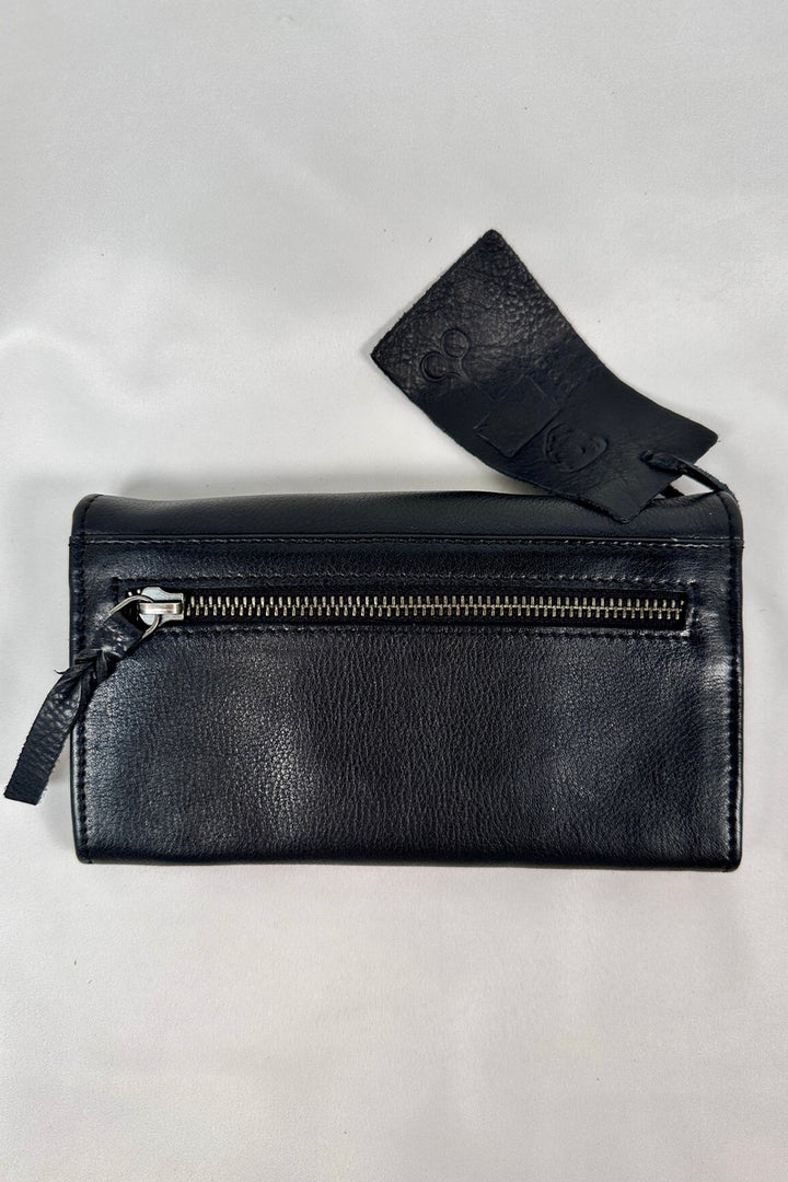 Rock Paper Scissors - "Pound" Snap Clutch Wallet in Black