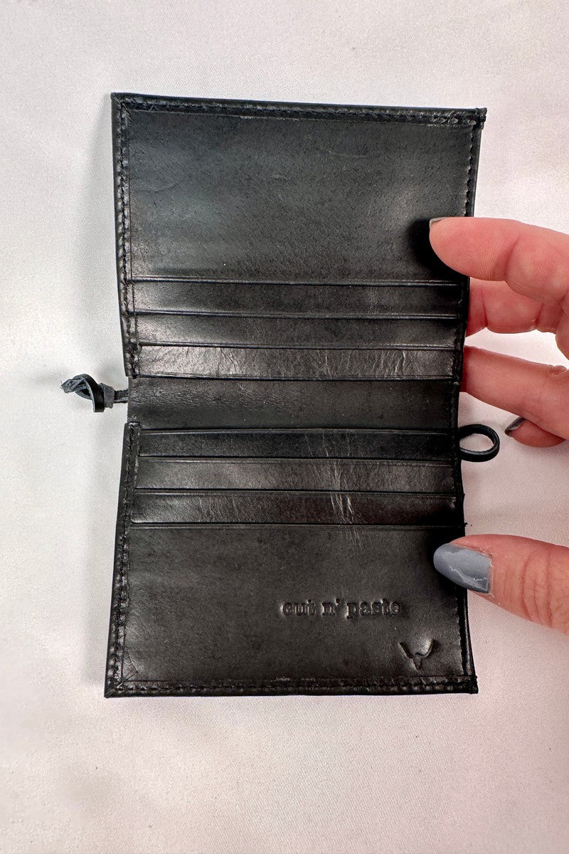 Cut n' Paste - "Hawk" Slim Card Wallet in Black