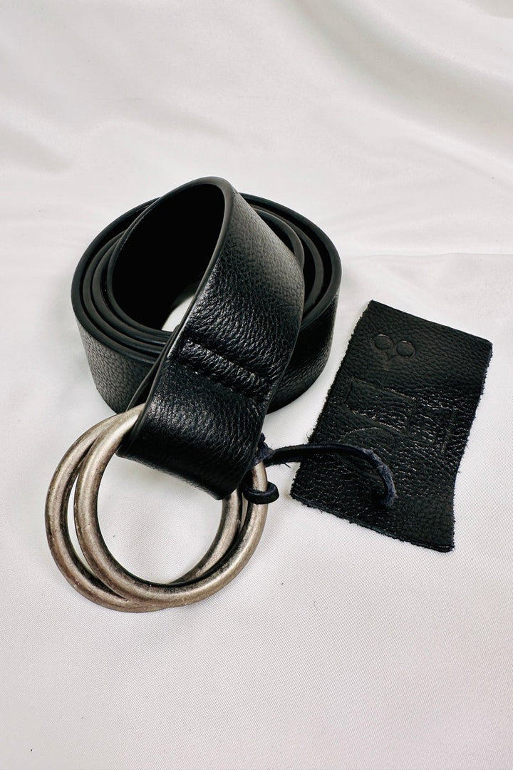 Cut n' Paste - Strap Plain Wrap Belt in Black